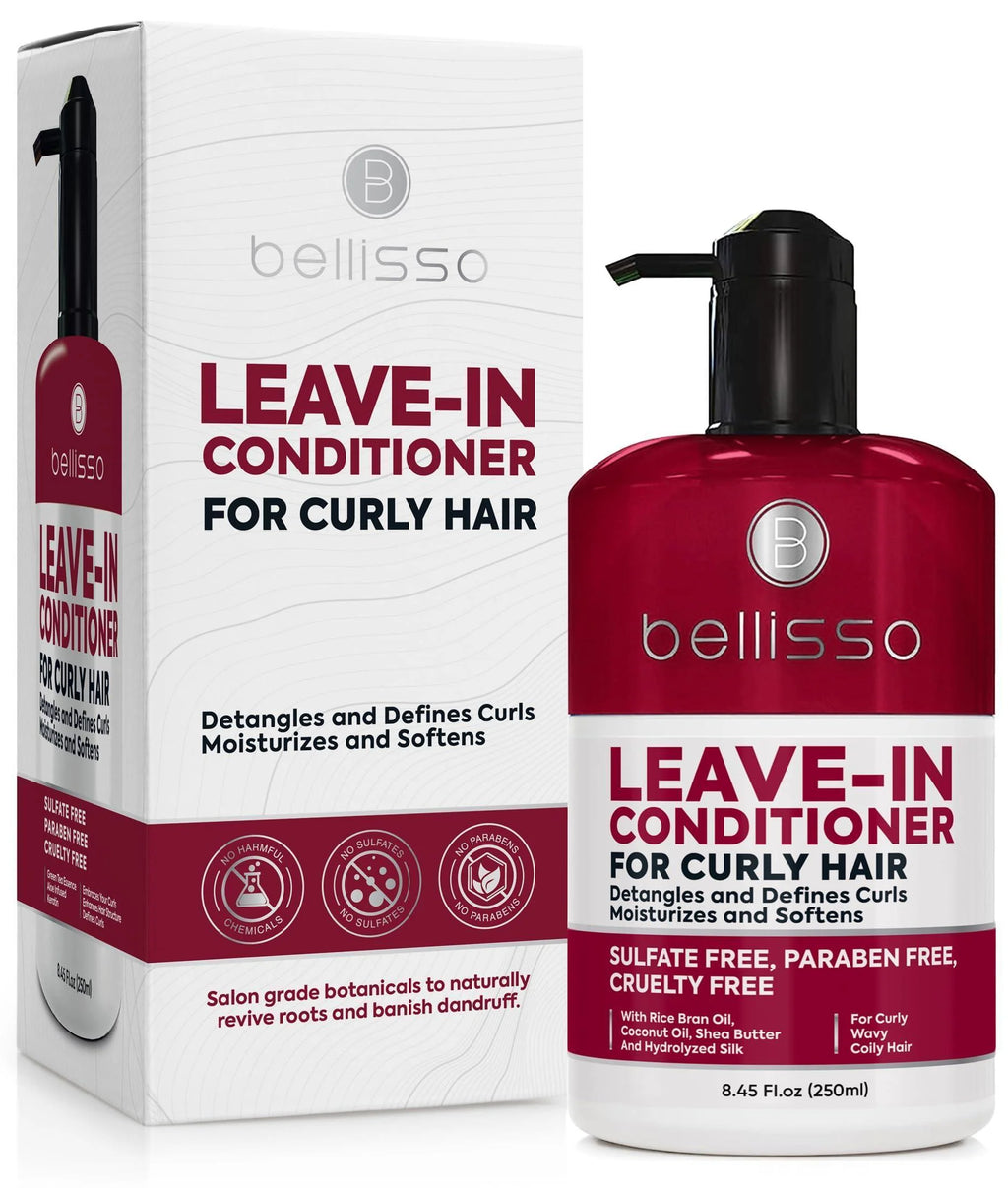 Leave in Conditioner for Curly Hair Frizz Control for Women Men Restores Dry